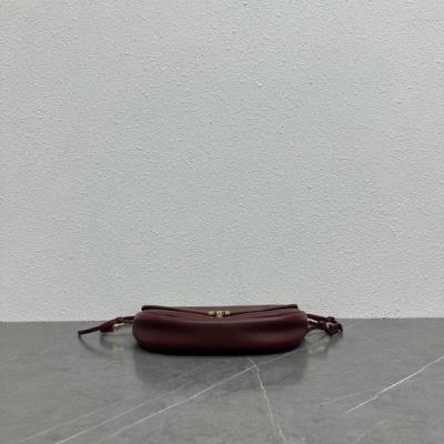 wholesale quality celine halfmoon bag 103737 wine red